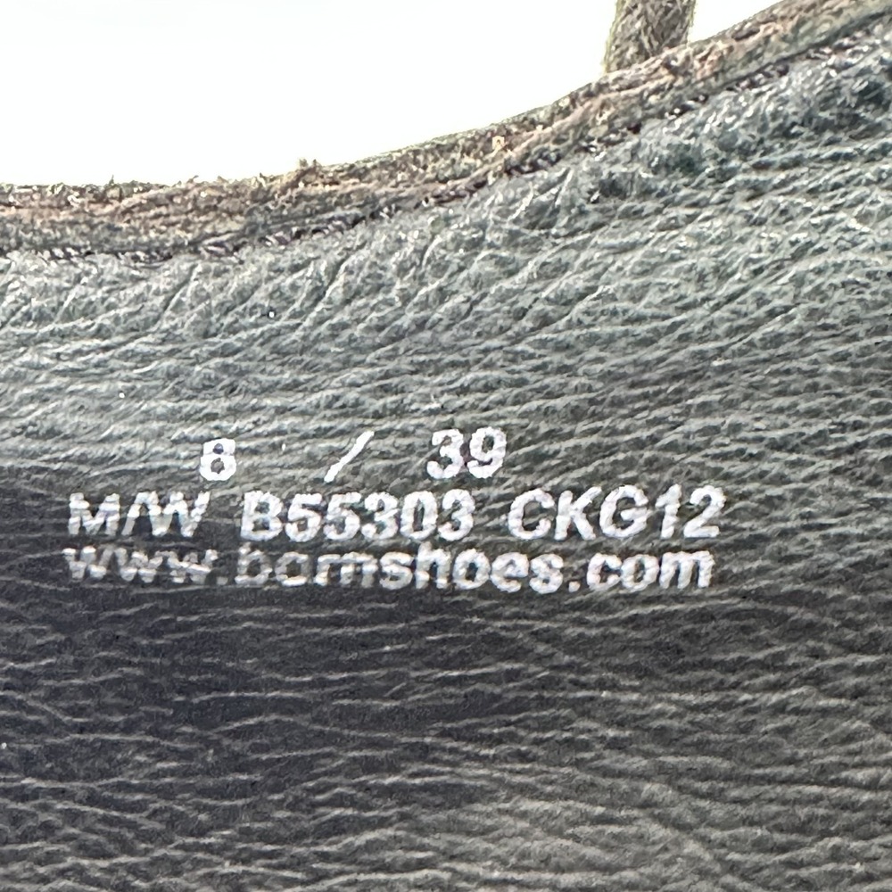 Børn Black Leather Lace Up Oxford Heels Size 8 Comfort Block Heel Brogue Pumps - Picture 8 of 10